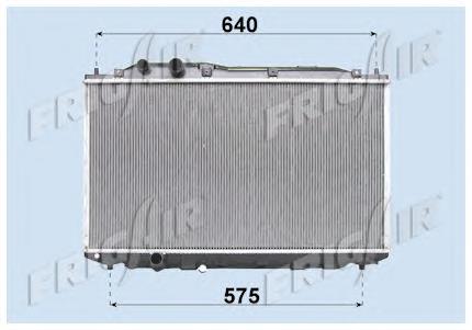 3829082 Polcar Radiador de esfriamento de motor