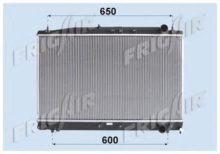 Radiador de esfriamento de motor Toyota 1640027050