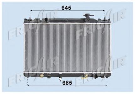 164000H030 Toyota Radiador de esfriamento de motor