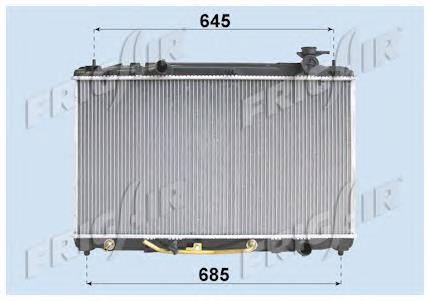 Radiador de esfriamento de motor Toyota 164000V090 preço, a partir de 129,64 USD