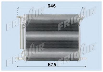 Radiador de aparelho de ar condicionado 95227757 General Motors
