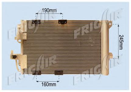 Radiador de aparelho de ar condicionado 93170608 General Motors