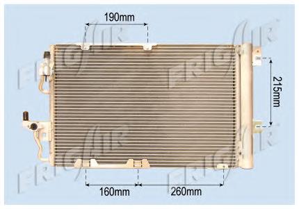 1850097 Opel Radiador de aparelho de ar condicionado
