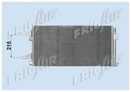 Radiador de aparelho de ar condicionado 6455HE Peugeot/Citroen