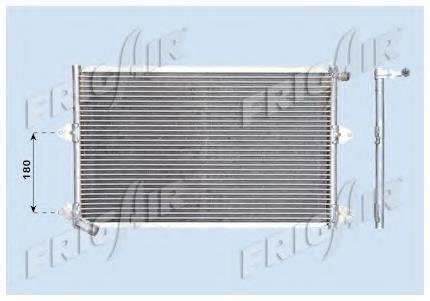 Radiador de aparelho de ar condicionado 6K0820413 VAG