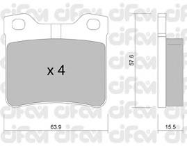 Compre 425208 Peugeot/Citroen Sapatas do freio traseiras de disco