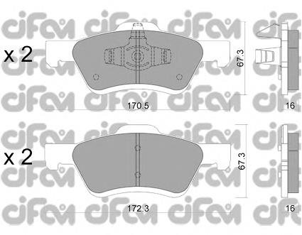 Sapatas do freio dianteiras de disco Ford 5U2Z2V001M preço, a partir de 35,94 USD