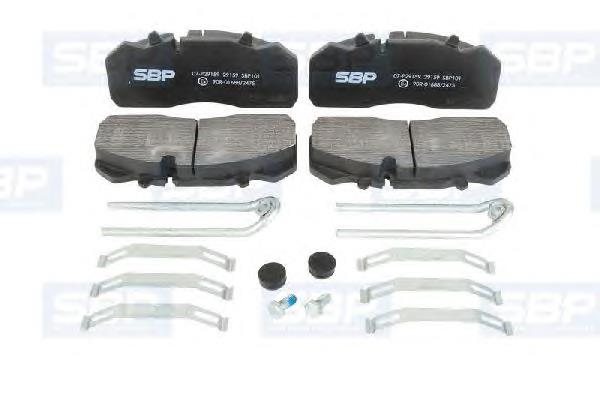 Sapatas do freio dianteiras de disco S0572912600 SAF