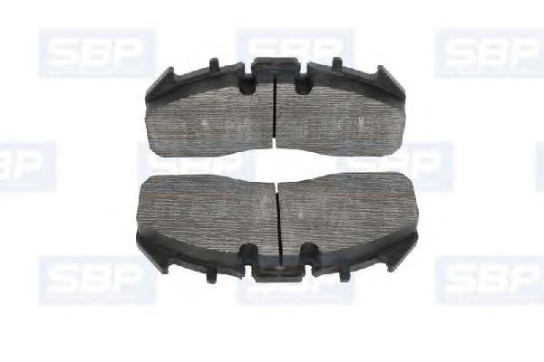Sapatas do freio dianteiras de disco Beral BCV29174TK