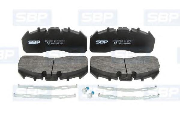 Sapatas do freio dianteiras de disco 5001864363 Renault (RVI)