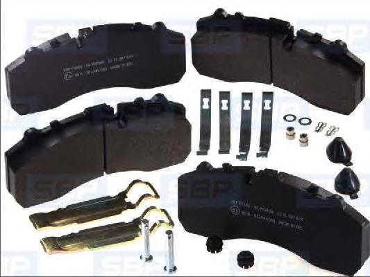 Sapatas do freio traseiras de disco 500086211 Iveco