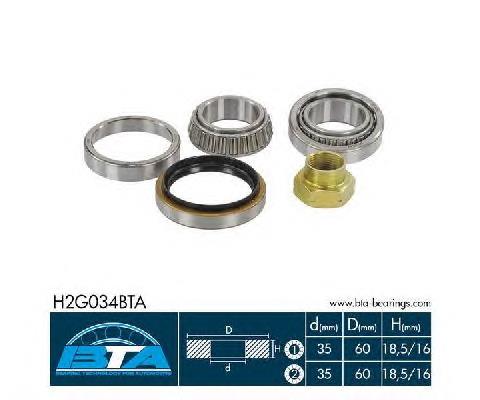 Rolamento de cubo traseiro Borg&beck BWK086