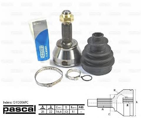 Junta homocinética externa dianteira Pascal G1G006PC preço, a partir de 39,42 USD