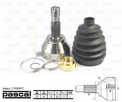 Junta homocinética externa dianteira 98BX3C242BA Ford