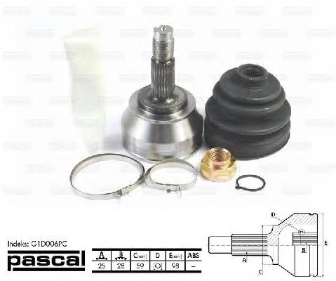 Junta homocinética externa dianteira Mapco 16038 preço, a partir de 97,31 USD