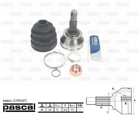 Compre 46307398 Fiat/Alfa/Lancia Junta homocinética externa dianteira