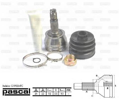 Junta homocinética externa dianteira Fiat/Alfa/Lancia 46307073 preço, a partir de 47,14 USD