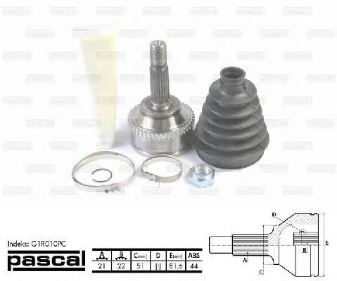 Junta homocinética externa dianteira Pascal G1R010PC preço, a partir de 33,37 USD
