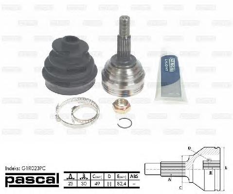 Junta homocinética externa dianteira Pascal G1R023PC preço, a partir de 44,55 USD