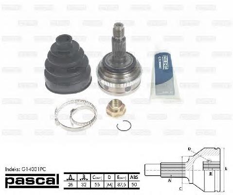 Junta homocinética externa dianteira 44011ST3G50 Honda