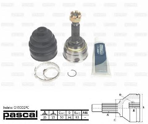 Junta homocinética externa dianteira Pascal G15002PC preço, a partir de 42,07 USD