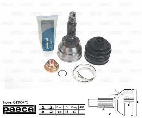 F02425400D Mazda Junta homocinética externa dianteira