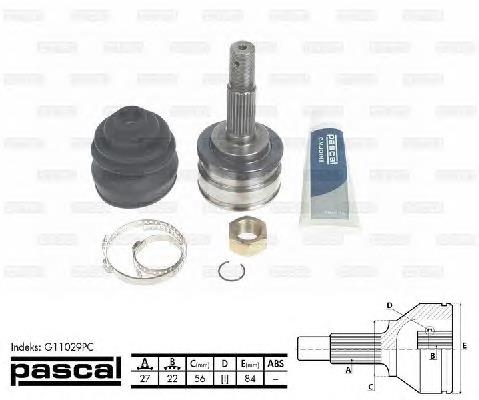 3921173J26 Nissan/Infiniti Junta homocinética externa dianteira