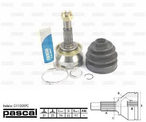 Junta homocinética externa dianteira Pascal G11005PC preço, a partir de 56,35 USD