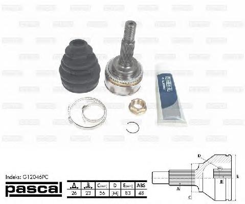4347009500 Toyota Junta homocinética externa dianteira