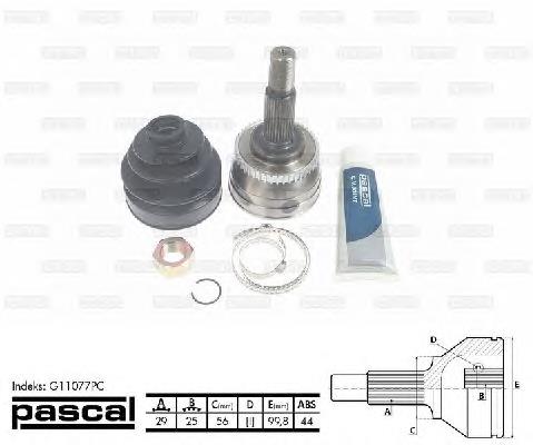 392112Y070 Nissan/Infiniti Junta homocinética externa dianteira