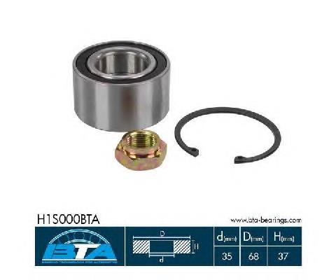 Rolamento de cubo dianteiro 6U0498003 VAG