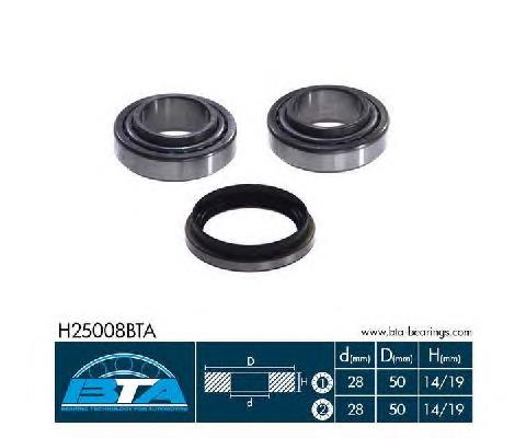 H25008BTA BTA Rolamento de cubo traseiro