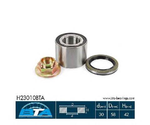 Rolamento de cubo traseiro 30KWD01AG3CA80 NSK
