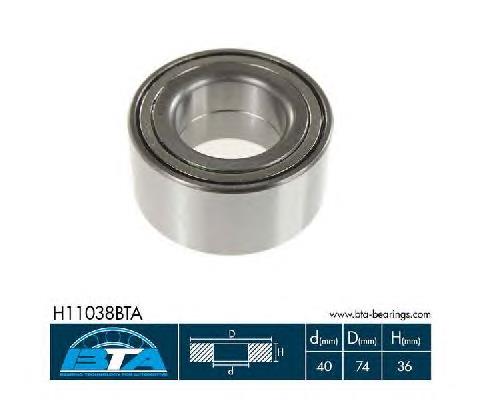 Rolamento de cubo dianteiro GH040030 GMB