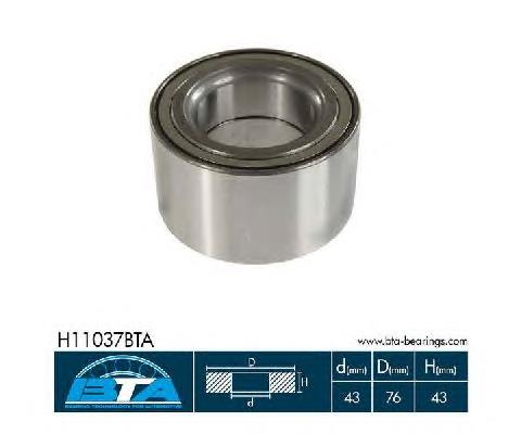 Rolamento de cubo dianteiro BTA H11037BTA preço, a partir de 30,29 USD