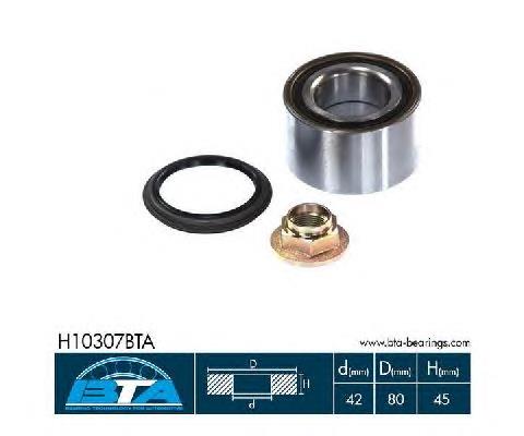 H10307BTA BTA Rolamento de cubo traseiro