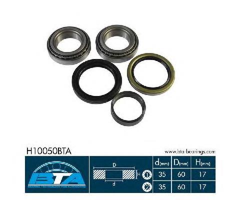 H10050BTA BTA Rolamento de cubo dianteiro