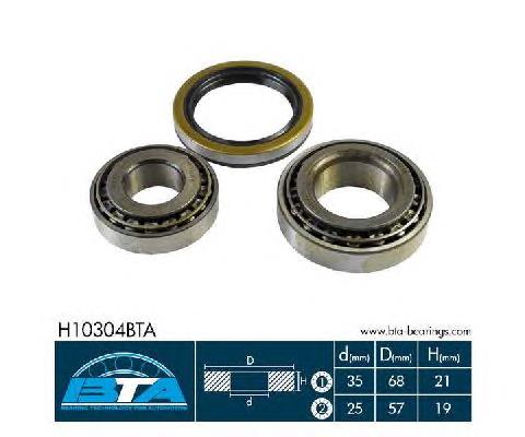 H10304BTA BTA Rolamento de cubo traseiro