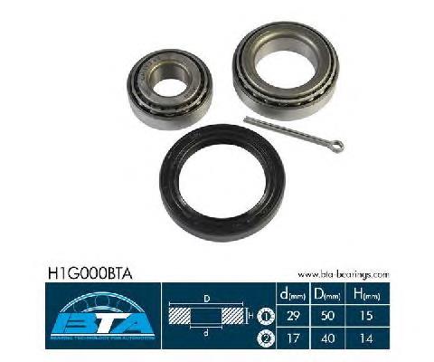 H1G000BTA BTA Rolamento de cubo dianteiro/traseiro