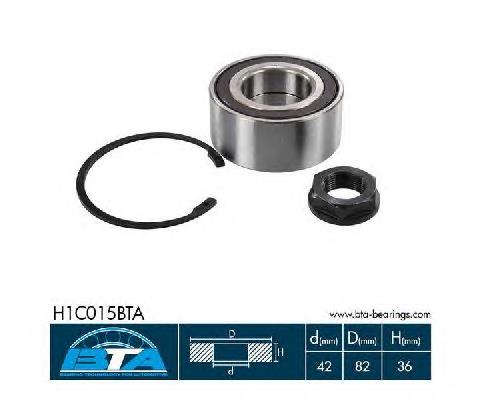 Compre 1615658780 Peugeot/Citroen Rolamento de cubo dianteiro