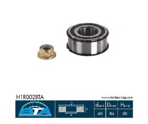 H1R002BTA BTA Rolamento de cubo dianteiro