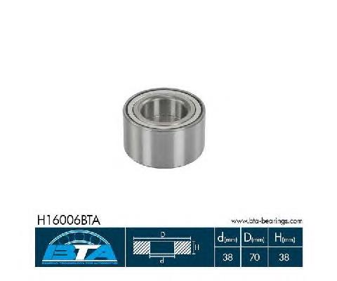 Rolamento de cubo dianteiro BTA H16006BTA preço, a partir de 25,10 USD