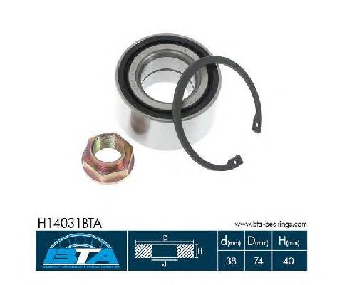 Rolamento de cubo dianteiro 44300TF0951 Honda