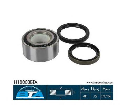Rolamento de cubo dianteiro BTA H18003BTA preço, a partir de 31,92 USD