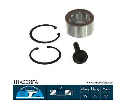 H1A002BTA BTA Rolamento de cubo dianteiro