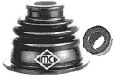 Bota de proteção interna esquerda de junta homocinética do semieixo dianteiro Metalcaucho 02304