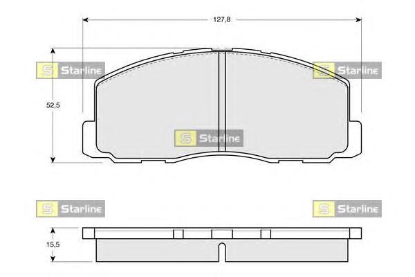 Sapatas do freio dianteiras de disco Mitsubishi MB500960 preço, a partir de 23,96 USD