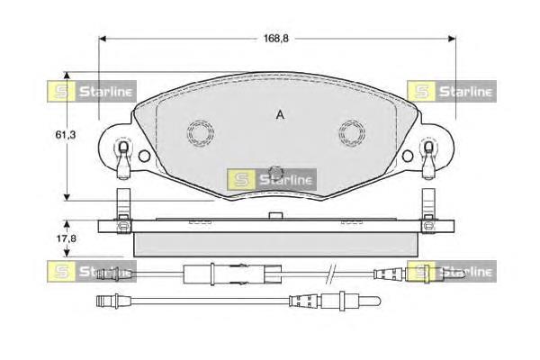 Sapatas do freio dianteiras de disco Peugeot/Citroen E172230 preço, a partir de 39,72 USD