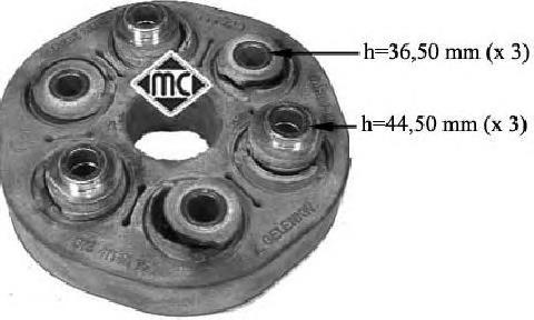 Acoplamento elástico do veio de transmissão 490851 Maxgear