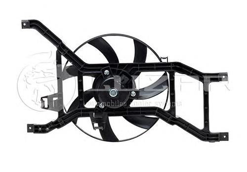 214810826R Renault (RVI) Ventilador elétrico de esfriamento montado (motor + roda de aletas)